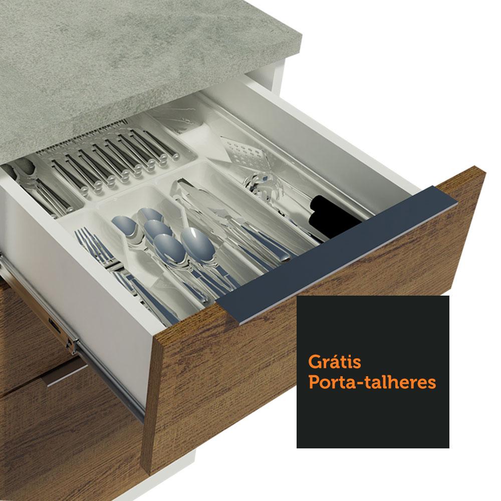 Armário de Cozinha Completa 270cm Branco/Rustic Stella Madesa 07
