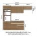 Armário de Cozinha Completa 270cm Rustic Glamy Madesa 15