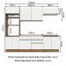 Armário de Cozinha Completa 270cm Rustic/Branco Glamy Madesa 13