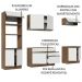 Armário de Cozinha Completa 270cm Rustic/Branco Glamy Madesa 13