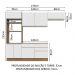 Armário de Cozinha Completa 270cm Rustic/Branco Glamy Madesa 15