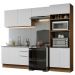 Armário de Cozinha Completa 270cm Rustic/Branco Stella Madesa 05