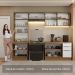 Armário de Cozinha Completa 270cm Rustic/Branco Veludo Lux Madesa 04