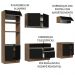 Armário de Cozinha Completa 270cm Rustic/Preto Glamy Madesa 13