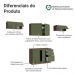 Armário de Cozinha Completa 280 cm Rustic/Verde Vik Madesa 01