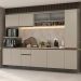 Armário de Cozinha Completa 280 cm Suspensa Crema Nice Madesa 04