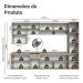Armário de Cozinha Completa 280 cm Suspensa Crema Nice Madesa 04