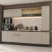 Armário de Cozinha Completa 280 cm Suspensa Crema Nice Madesa 05