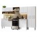 Armário de Cozinha Completa 293cm Rustic/Branco Emilly Madesa 09