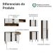 Armário de Cozinha Completa 293cm Rustic/Branco Emilly Madesa 09