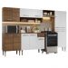 Armário de Cozinha Completa 293cm Rustic/Branco Emilly Madesa 10