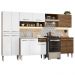 Armário de Cozinha Completa 293cm com Pia Rustic/Branco Emilly Madesa 08