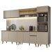 Armário de Cozinha Completa 300 cm Crema Nice Madesa 01