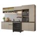Armário de Cozinha Completa 300 cm Suspenso Crema Nice Madesa 07