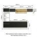 Armário de Cozinha Completa 300cm Branco/Preto Diamante Madesa 02