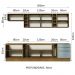 Armário de Cozinha Completa 300cm Rustic/Cinza Lux da Sabrina Madesa