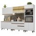 Armário de Cozinha Completa 310cm Branco Reims Madesa XA01