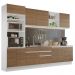 Armário de Cozinha Completa 310cm Branco/Rustic Glamy Madesa 02