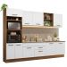 Armário de Cozinha Completa 310cm Rustic/Branco Agata Madesa 02