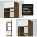 Armário de Cozinha Completa 310cm Rustic/Branco Glamy Madesa 02
