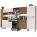 Armário de Cozinha Completa 325cm Rustic/Branco Emilly Madesa 02