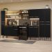 Armário de Cozinha Completa 325cm Rustic/Preto Emilly Madesa 05