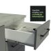 Armário de Cozinha Completa 330cm Branco/Cinza Agata Madesa 02