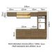 Armário de Cozinha Completa 330cm Rustic Stella Madesa 04