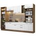 Armário de Cozinha Completa 330cm Rustic/Branco Agata Madesa 02