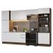 Armário de Cozinha Completa 330cm Rustic/Branco Stella Madesa 02