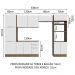 Armário de Cozinha Completa 330cm Rustic/Branco Stella Madesa 02