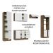 Armário de Cozinha Completa 330cm Rustic/Branco Stella Madesa 02