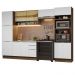 Armário de Cozinha Completa 330cm Rustic/Branco Stella Madesa 03