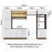 Armário de Cozinha Completa 330cm Rustic/Branco Stella Madesa 03