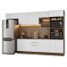 Armário de Cozinha Completa 330cm Rustic/Branco Stella Madesa 05