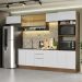 Armário de Cozinha Completa 330cm Rustic/Branco Stella Madesa 06