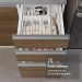 Armário de Cozinha Completa 340cm Branco/Rustic Glamy Madesa 01