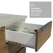 Armário de Cozinha Completa 340cm Branco/Rustic Stella Madesa 01