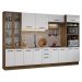 Armário de Cozinha Completa 340cm Rustic/Branco Agata Madesa 01