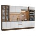 Armário de Cozinha Completa 340cm Rustic/Branco Glamy Madesa 01