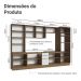 Armário de Cozinha Completa 340cm Rustic/Branco Veludo Lux Madesa 02
