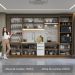 Armário de Cozinha Completa 340cm Rustic/Branco Veludo Lux Madesa 02