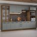 Armário de Cozinha Completa 340cm Rustic/Cinza Agata Madesa 01