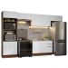 Armário de Cozinha Completa 350cm Rustic/Branco Stella Madesa 01