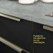 Armário de Cozinha Completa 400cm Branco/Preto Lux da Thauane Madesa
