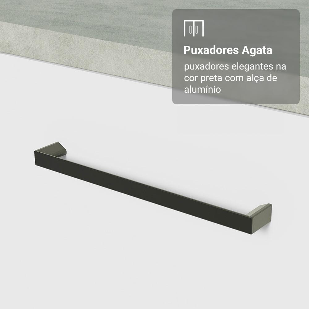 Armário de Cozinha Completa 549cm Branco Agata Madesa 01