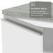 Armário de Cozinha Completa 549cm Branco Glamy Madesa 01