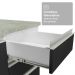 Armário de Cozinha Completa 549cm Branco/Preto Glamy Madesa 01
