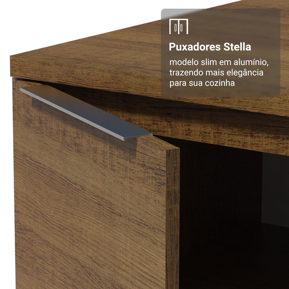 Armário de Cozinha Completa 549cm Rustic Stella Madesa 01
