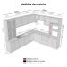 Armário de Cozinha Completa 549cm Rustic/Branco Glamy Madesa 01